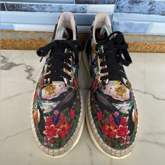 Free People Jackson Tropical Espadrille Sneakers 37/6.5 - Picture 3 of 10